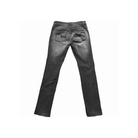 Y2K Baddie 2-Piece Denim Bundle | Low Rise Rhinestone Jeans & Corset Crop Top - Picture 6 of 12